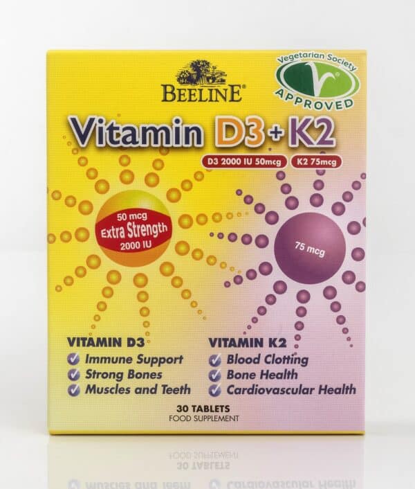 Beeline vitamin D3 + K2 tablets