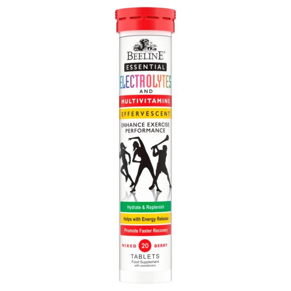 Beeline Essential Electrolytes & Multivitamins 20 Effervescent Tablets Mixed Berry